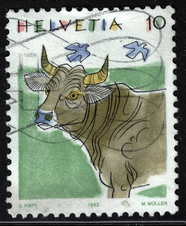 Switzerland - 1992 - 10¢ - Animals - #18246 - Image 1 of 1