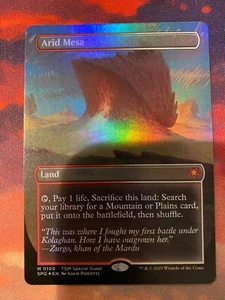 MTG Tarkir Dragonstorm Special Guest Arid Mesa Borderless Foil - Picture 1 of 1