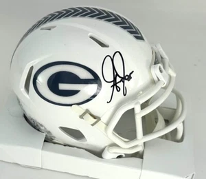 Packers GREG JENNINGS Signed Riddell 2024 SALUTE Speed Mini Helmet AUTO - BAS - Picture 1 of 1