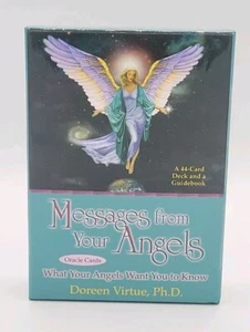 Messages From Your Angels Oracle Deck by Doreen Virtue 44 Cards Guidebook Angel - Picture 1 of 6