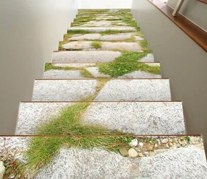 3D Stone Road E029 Stair Risers Decoration Photo Mural Vinyl Decal Wallpaper E - Foto 1 di 6