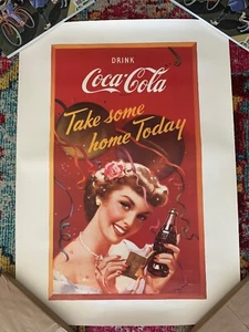 Original Vintage Poster COCA COLA COKE 20th Anniversary “Take Some Home Today” - Picture 1 of 5
