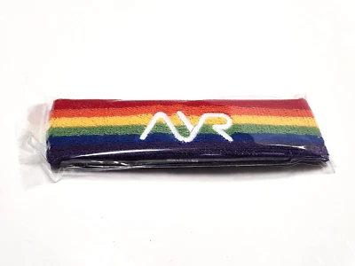 Ayr Wellness Pride Sweatband 420 cannabis rainbow headband - Image 1 of 3
