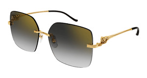 NEW Cartier CT0359S-001 Gold Sunglasses