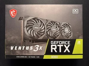 MSI GeForce RTX 3060 VENTUS 3X OC 12GB GDDR6 Graphics Card with box - Afbeelding 1 van 8