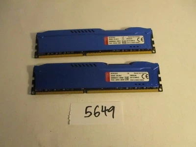 Kingston Hyper X 2X8GB=16Gb PC3-12800 1600Mhz DDR3 DESKTOP MEMORY RAM (5649) - Image 1 of 2