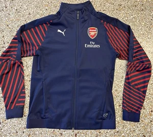 ARSENAL FC Puma Premier League Fußball Full Zip Trainingsjacke blau Damen SMALL - Bild 1 von 11