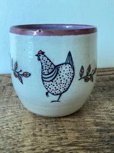 Ceramic Chicken Planter/ Small Drinking Vessel/ Pot. 8 Cms - Picture 1 of 6