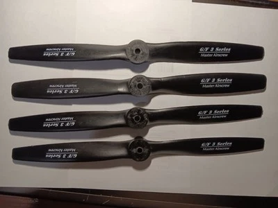 4- G/F 3 Series Master Airscrew Composite Propeller RC Airplane NOS  - Image 1 of 4