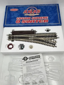 Atlas #6073 O-72 Right Hand Remote Switch Track - Used - O Gauge 3-Rail - Picture 1 of 11