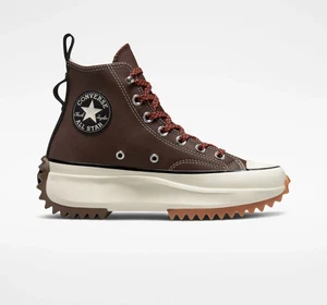 Plataforma de caminata Converse Run Star garceta raíz alta oscura/talla 8 mujeres/6,5 hombres - Imagen 1 de 9