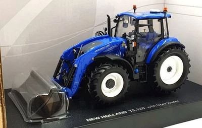 Universal Hobbies 1/32 Scale UH6682 New Holland T5.120 DC w 655LU Front Loader - Image 1 of 4