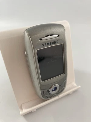 Samsung E800 Silver Orange Network Slider 24MB 1.5" Mobile Phone Incomplete #1 - Image 1 of 4