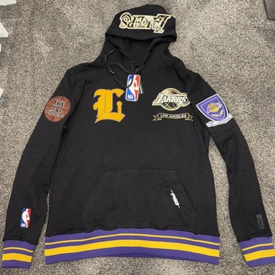 Sudadera con Capucha Pro Standard Los Angeles Lakers Parches Bordados Para Hombre Talla M Nueva Rara Foto 1 de 4