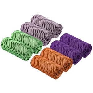 8 Pcs 40" x 12" Cooling Towels for Neck and Face Ice Towels Multicolor - Picture 1 of 7