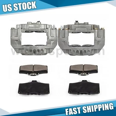 Front Brake Calipers and Brake Pads for Toyota T100 2.7L 4WD 1994 1998 - Image 1 of 4