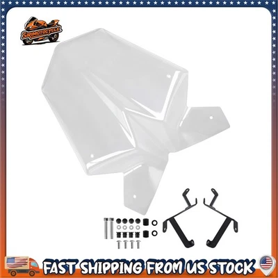Aerodynamics Windscreens Windshield With Bracket For KTM RC125 RC390 2017-2023 - Image 1 of 4