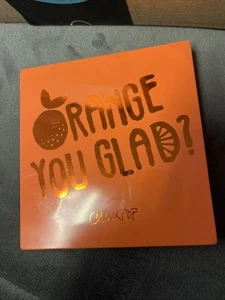 Colourpop Orange You Glad ? 9 Pressed Powder Eyeshadow Palette Makeup New - Picture 1 of 2