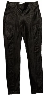 Buckle BKE 人造黑色皮革打底裤女式中号紧身腿拉哥特式 — 第 1/4 张图片
