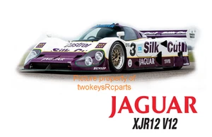1:10 RC Clear Body Shell- Jaguar XJR12 with Sily Cut Livery & extras Le Mans car - Picture 1 of 11