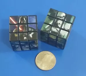 Cubo puzzle in miniatura di Star Wars - 1 1/8 pollici - set di 2 - cubi puzzle 3X3X3 - Foto 1 di 3