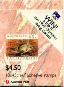 1992 Threatened Species - Stamp booklet Barcode 209117 - Bild 1 von 3