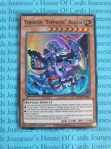 Therion "Kaiserin" Alasia POTE-DE008 Super Rare Yu-Gi-Oh Karte 1. Auflage Neu - Bild 1 von 3