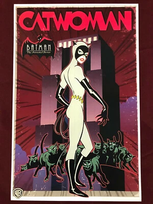 CATWOMAN BATMAN THE ANIMATED SERIES POSTER 17 X 11" John Rivoli