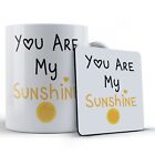 Boyfriend, Girlfriend, Valentines, "You Are My Sunshine" - Gift Mug & Coaster