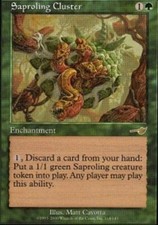 MTG magic cards 1x x1 Light Play, English Saproling Cluster Nemesis