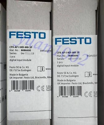 NUEVO FESTO CPX-AP-I-8DI-M8-3P 8086600 Módulo de entrada digital FedEx o DHL Foto 1 de 4