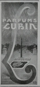PUBLICITÉ DE PRESSE 1909 PARFUMS DE LUBIN LE SIGNE DE LA PERFECTION - Picture 1 of 1