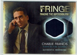 Fringe Season 1&2 Wardrobe Costume Relic Card M7 Charlie Francis Suit 