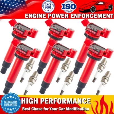 Катушка зажигания и свеча зажигания для Lexus ES300 Toyota Avalon Sienna Camry 3,0 л упаковка 6 шт. - Изображение 1 из 4