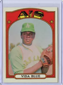 1972 Topps Vida Blue Oakland Athletics #69 🚀😳💥 EX - Picture 1 of 2