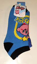 NINTENDO KIRBY JAPANESE ANIME CHARACTER 3 PAIR NO SHOW ANKLE SOCKS ADULT SIZE