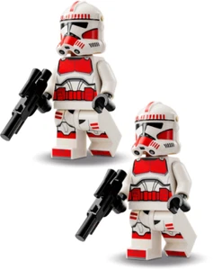 Nuevo LEGO Star Wars Clone Shock Trooper Minifigura LOTE 2x sw1305 Fase 2 clon - Imagen 1 de 3