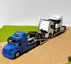 Scania 143 torpedo streamline trucktransporte trailer+2xScania truck,WSI models