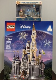 Lego Disney Castle And Funko Mickey Castle 65 Aniversary
