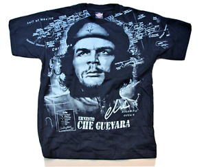 T-shirt rare. Ernesto Che Guevara taille XL 100 % coton. Noir. (Carte des Caraïbes).