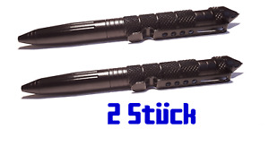 2x Tactical Pen Kugelschreiber mit Glasbrecher & Kubotan zur Selbstverteidigung