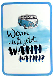 Postkarte Campingbus Bus Karte schöner Spruch Geburtstagskarte Post Grußkarte