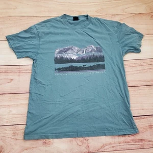 T-Bar Cotton On Shirt Mens Medium Blue Yosemite Valley California Graphic Tee - Picture 1 of 8