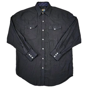 Falcon Bay Shirt Mens S Long Sleeve Pearl Snap Western Cowboy Outdoors Rodeo - Picture 1 of 7