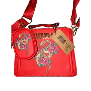 Steve Madden | Lunar New Year Snake Satchel + Coin Purse Set | Rot Gold | Neu mit Etikett - Bild 1 von 12