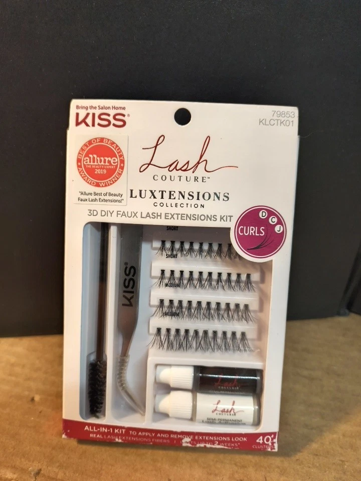 Kiss Lash Couture Colección de Lujas 3D Hágalo Usted Mismo Kit de Extensiones de Pestañas Imitadas Foto 1 de 1