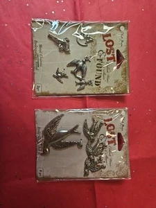 Lost And Found Blue Moon Beads Metal Charms Dove Bird  - Picture 1 of 6