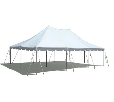 20x30 Commercial Heavy Duty Pole Tent White Event Canopy Wedding Party Gazebo - Image 1 of 4