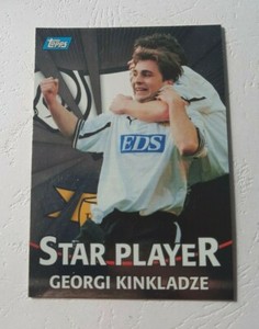 TOPPS Premier Gold 2001 Georgi Kinkladze STAR PLAYER Derby County T7