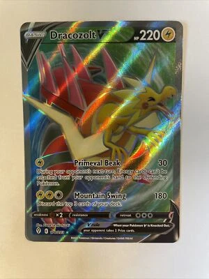 Pokémon TCG Dracozolt V Evolving Skies 178/203 Holo Ultra Rare - Image 1 of 3